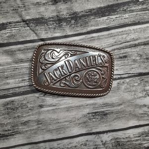Jack Daniels Genuine Vintage Belt Buckle Silver Toned 2005